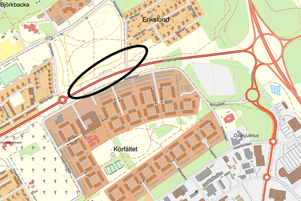 Karta över området.