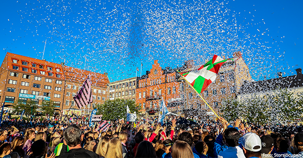 Stortorget under invigningen av Storsjöcupen 2016
