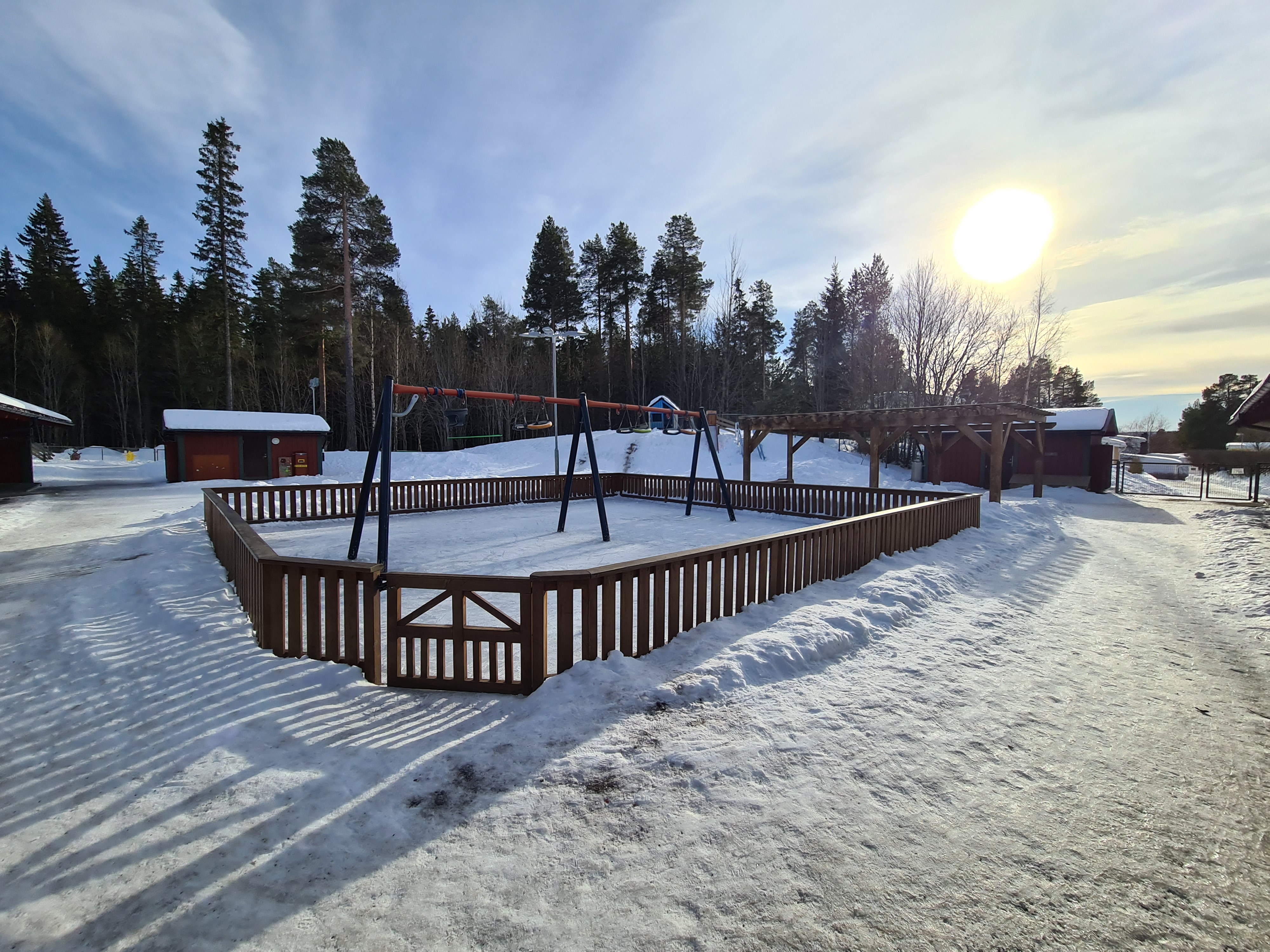 Bild över skridskobana