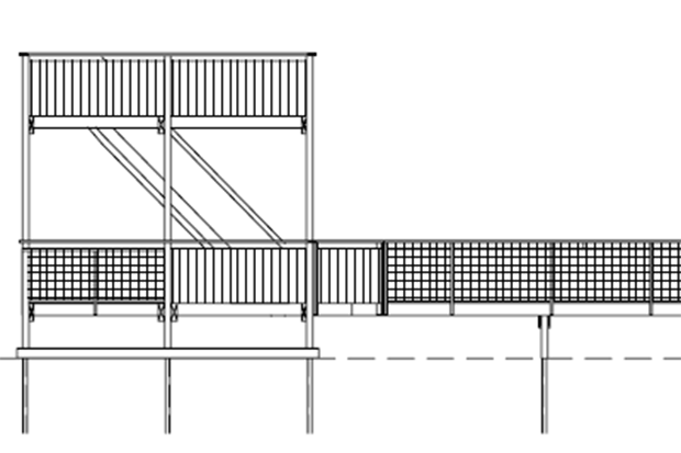 En skiss på ett fågeltorn