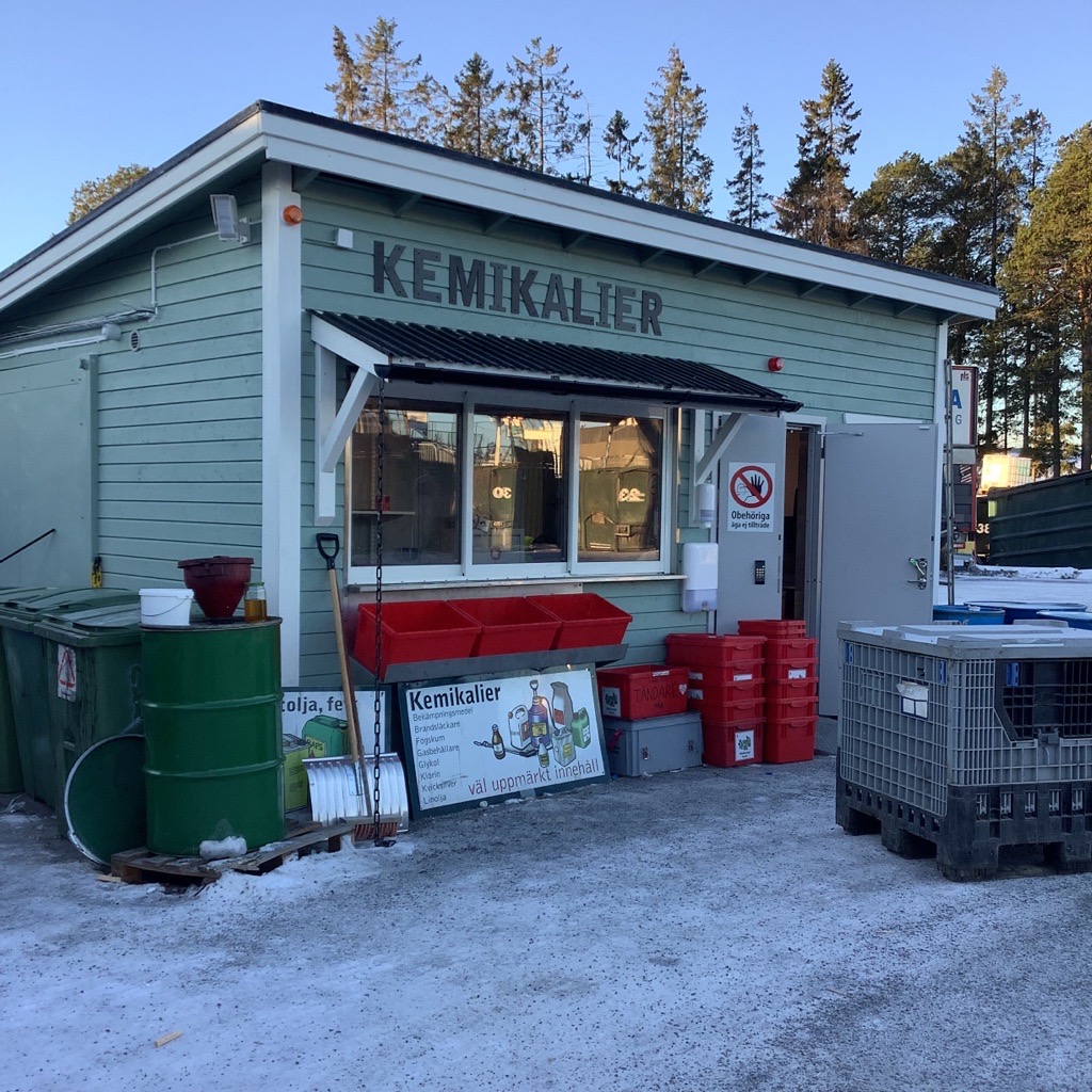 Kemikalieboden på ÅVC Odenskog