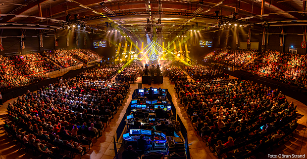 A-hallen på Östersund Arena under Melodifestivalen 2015