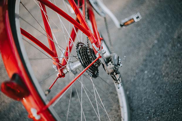 Röd cykel