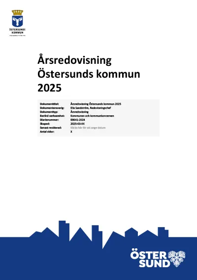 Framsidan på dokumentet Årsredovisning 2024