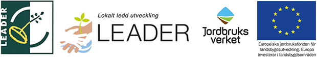 Logotyper för Leader, Jordbruksverket och Europeiska jordbruksfonden