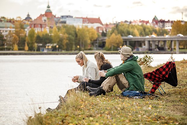 Paus i fisket i Badhusparken