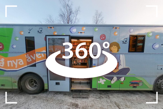 360-gradersfotografering av Biblioteksbussen