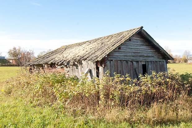 Palleråsen 1:8. Timrad byggnad.