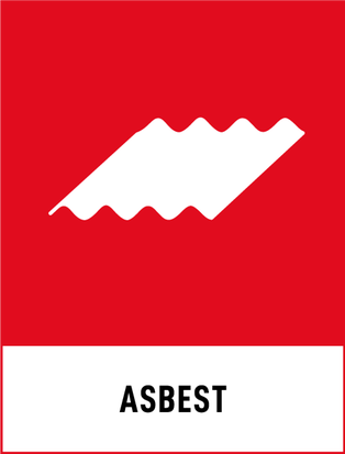 Symbol för asbest