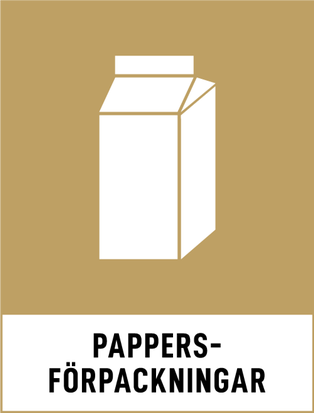 Symbol för pappersförpackningar