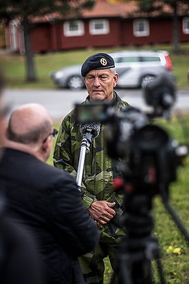 Generallöjtnant Johan Svensson, produktionsschef inom Försvaret.